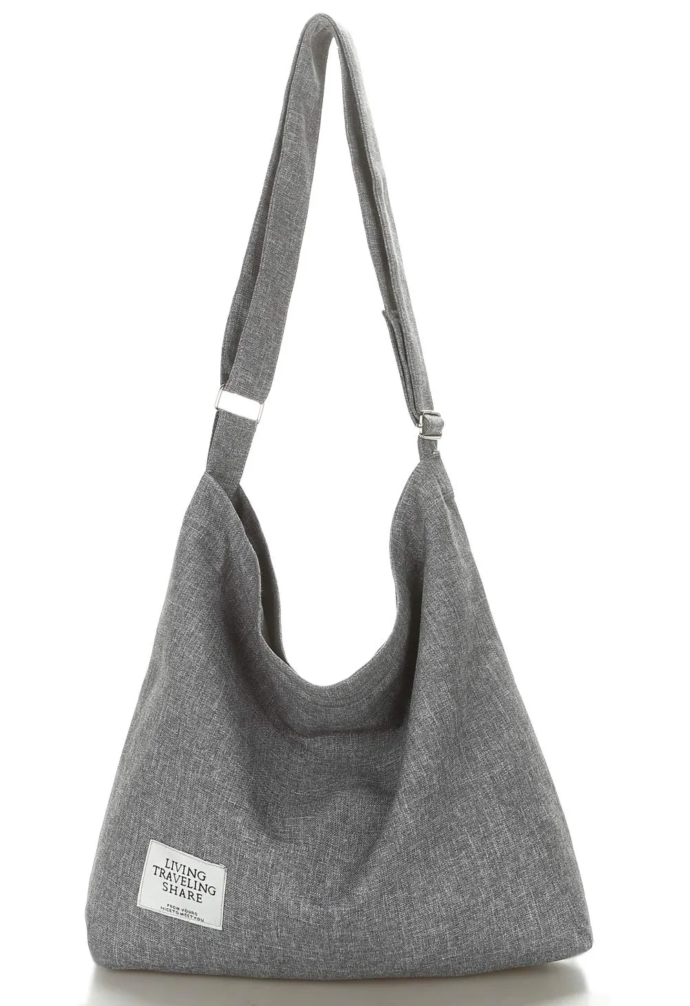 Covelin Women's Retro Large Size Canvas Shoulder Bag Hobo Crossbody Handbag Casual Tote