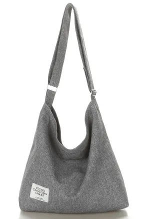 Covelin Women's Retro Large Size Canvas Shoulder Bag Hobo Crossbody Handbag Casual Tote