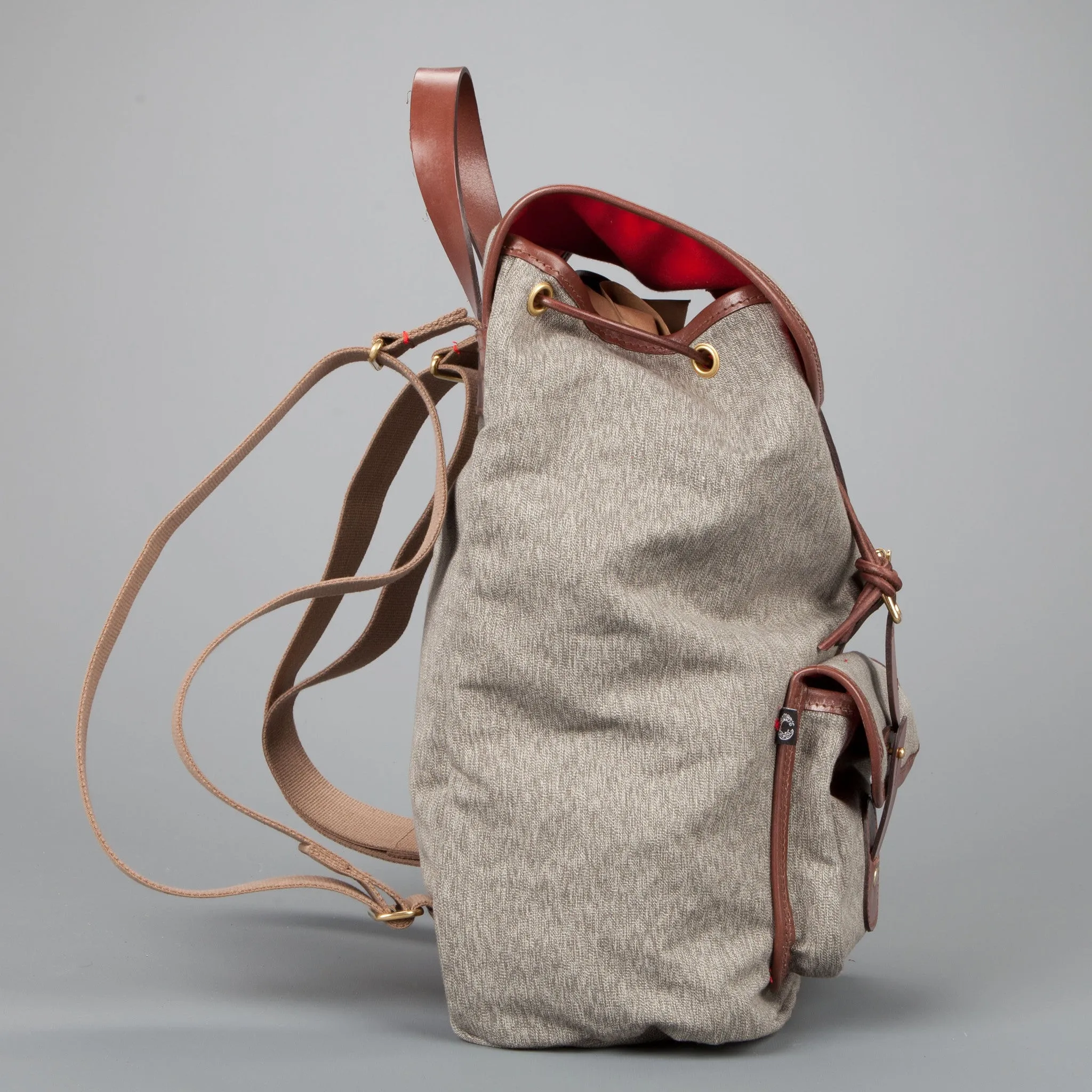 Croots Drawstring rucksack Salt and Pepper