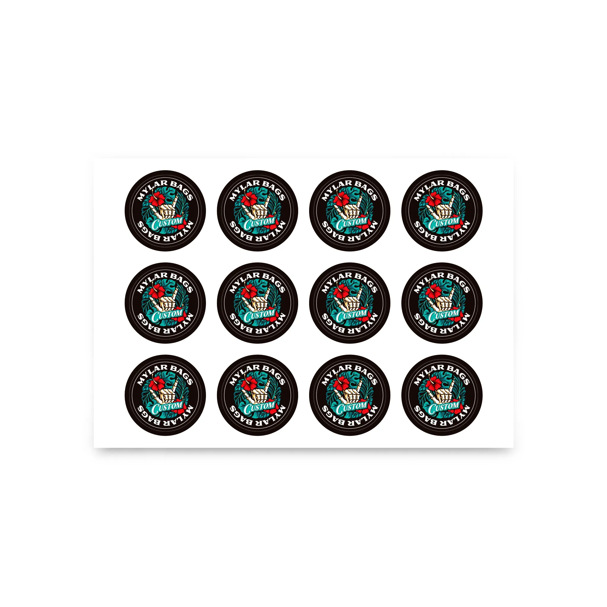 Custom Sticker For 1/4 Oz Mylar Bag