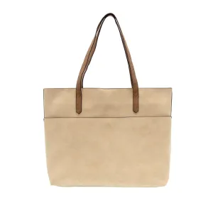 Danica Tote with Laptop Bag in Eggshell