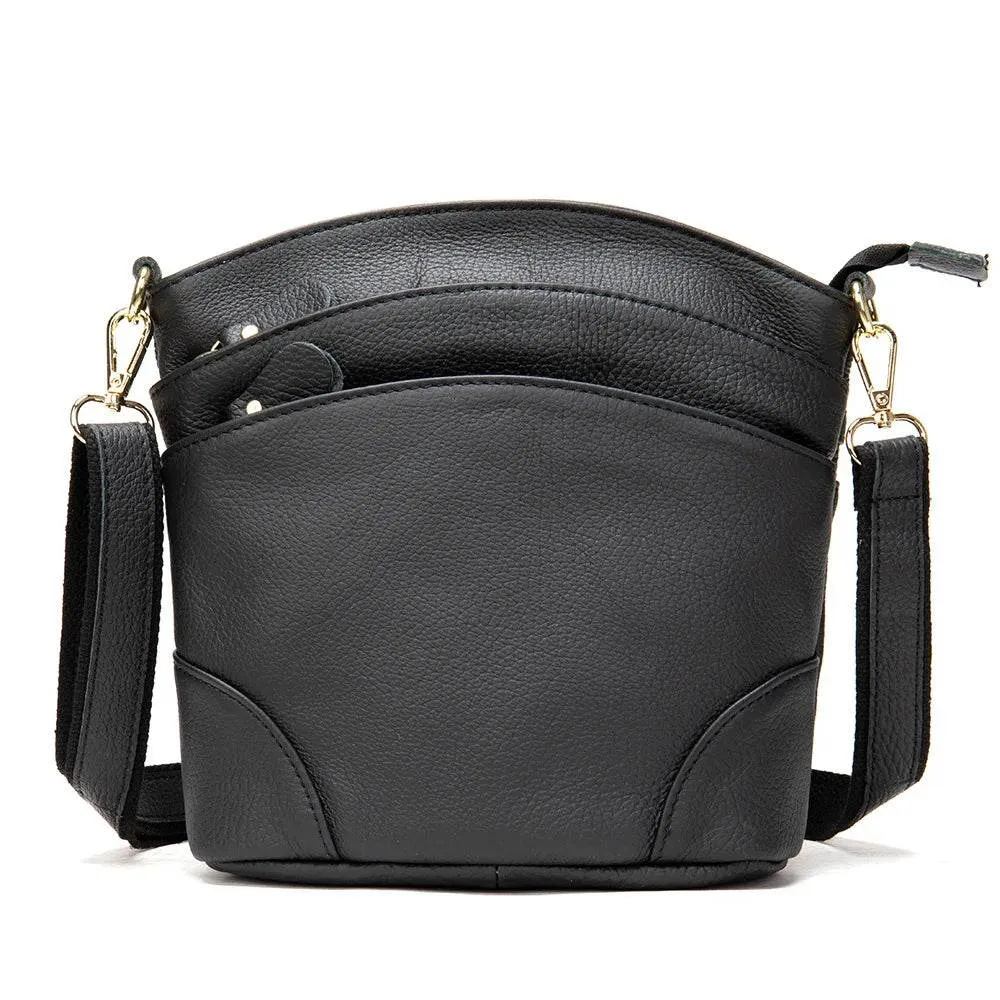Designer Women's Leather Crossbody Messenger Bag Cowhide Sling