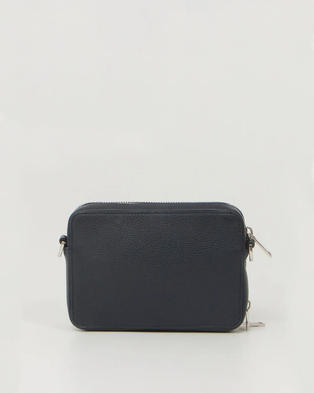 Dior Men Navy Leather Embroidered Signature SLG Wallet On Chain Bag