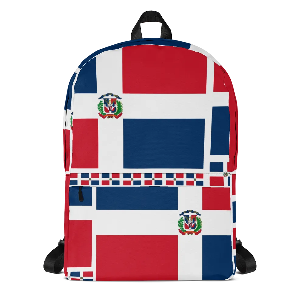 Dominican Republic Flag All-Over Collage Backpack