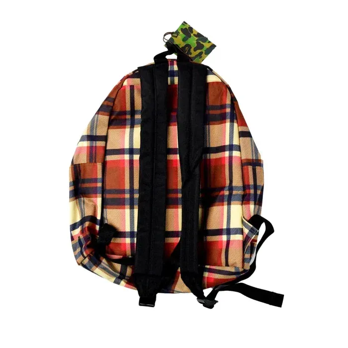 DS! A BATHING APE BAPE PLAID BACKPACK