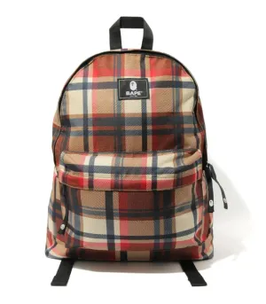 DS! A BATHING APE BAPE PLAID BACKPACK