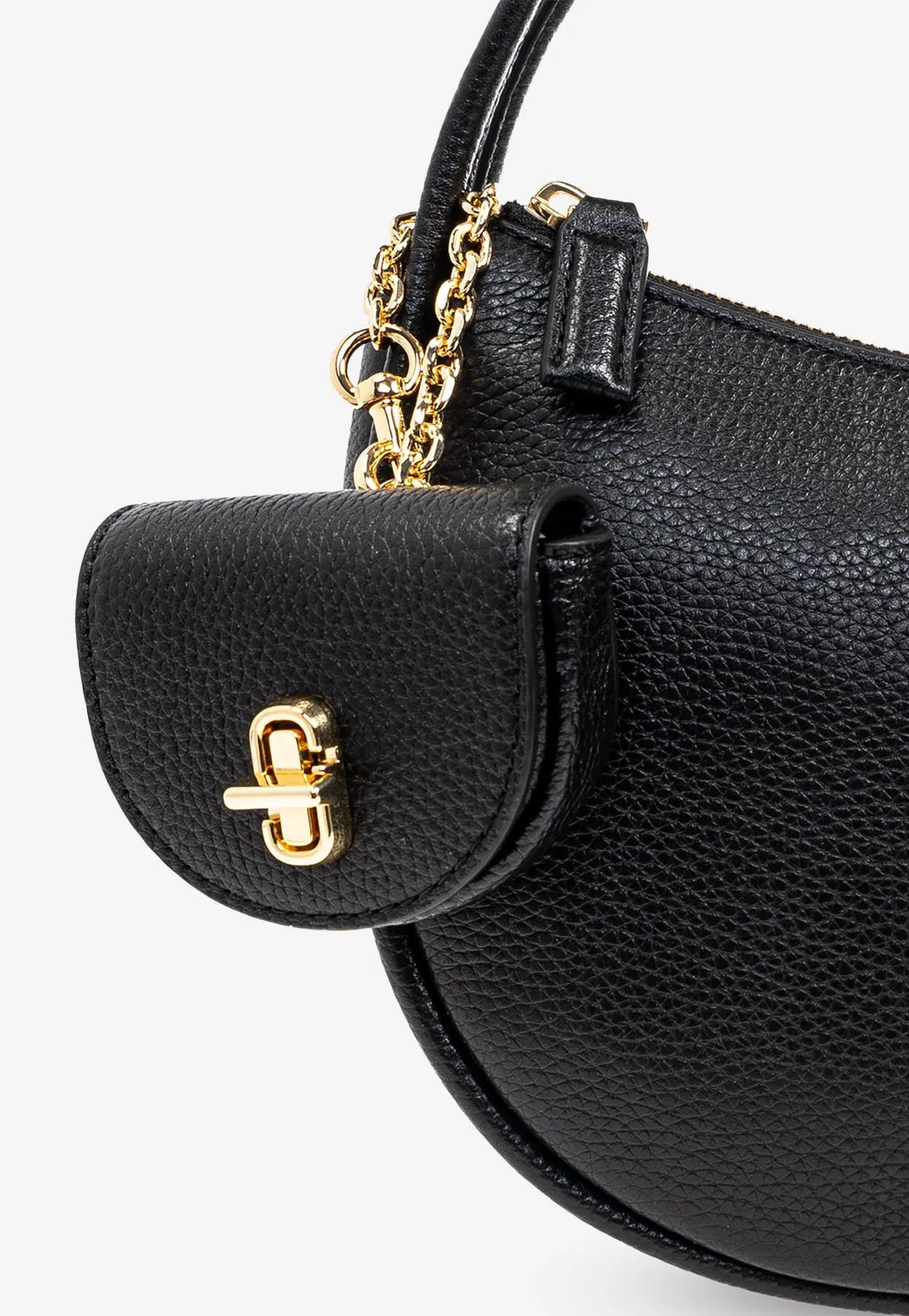 Dual Pebbled Leather Hobo Bag