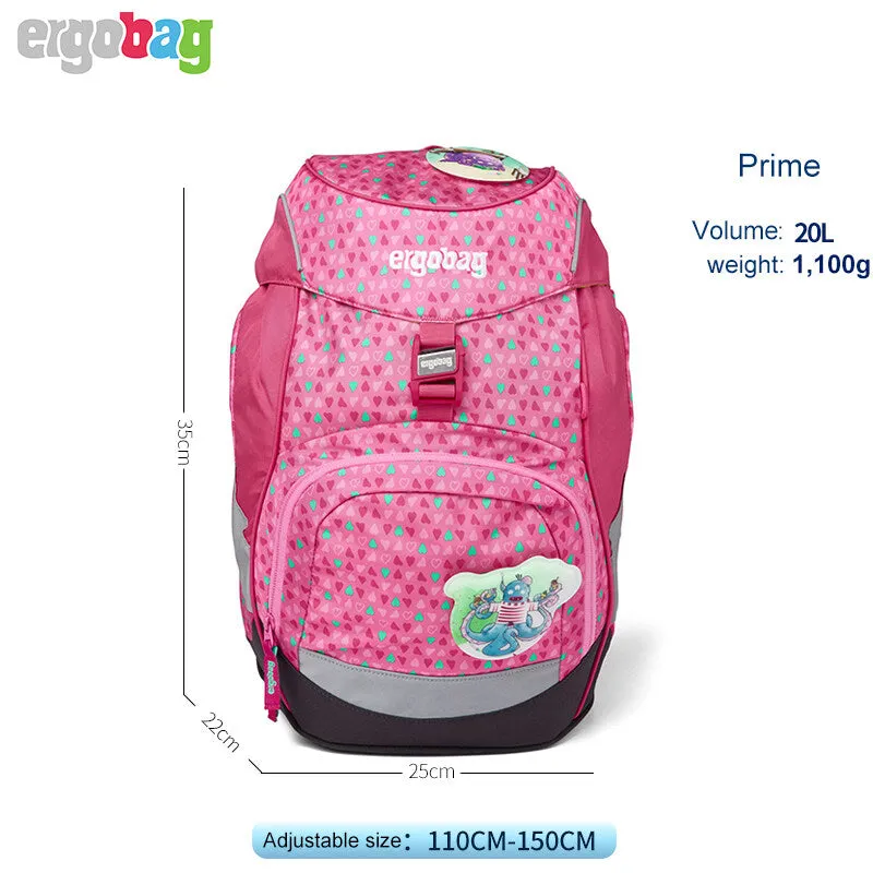 ergobag Prime School Bag Pinky Bear