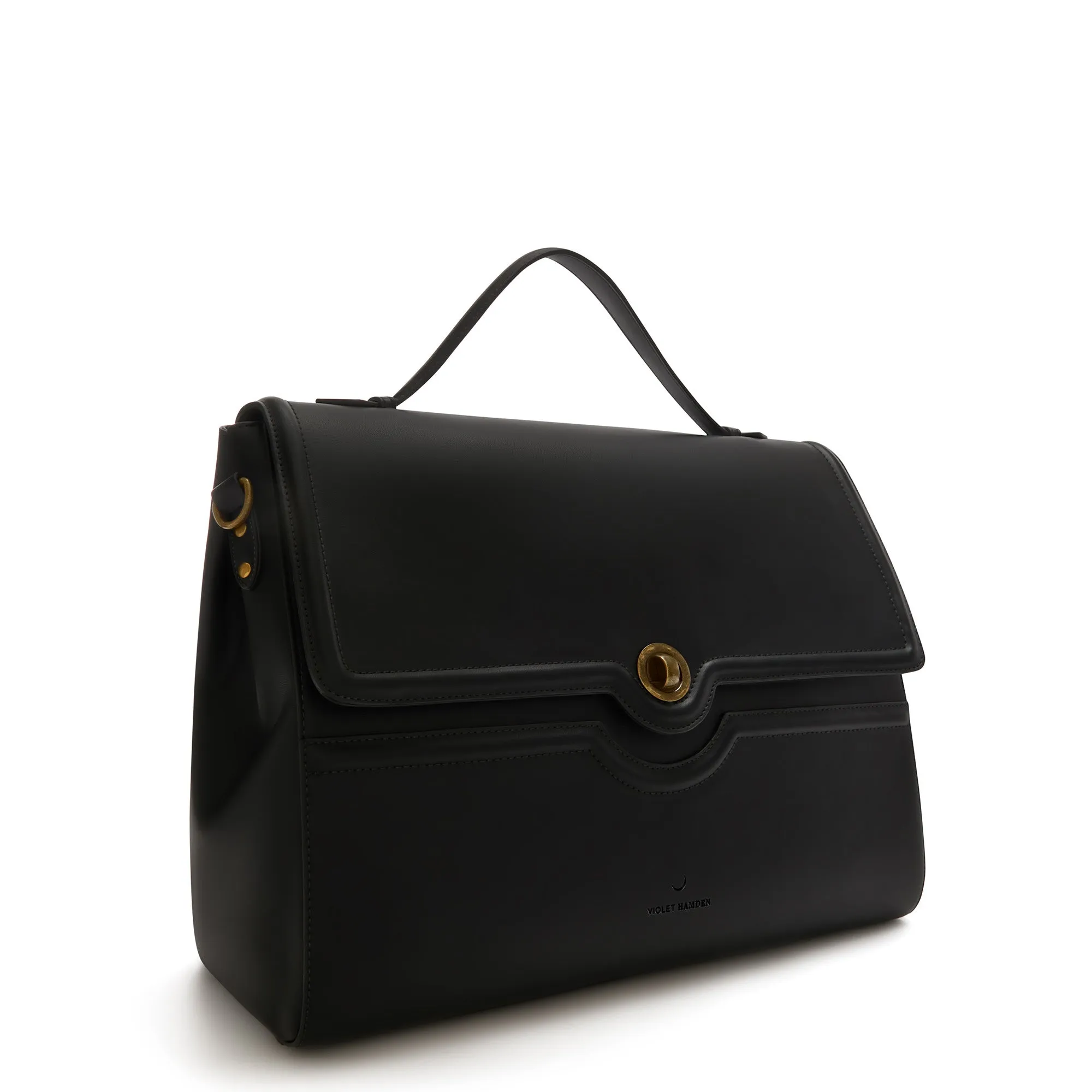 Essential Bag black handbag with 16.4 inch laptop compartment