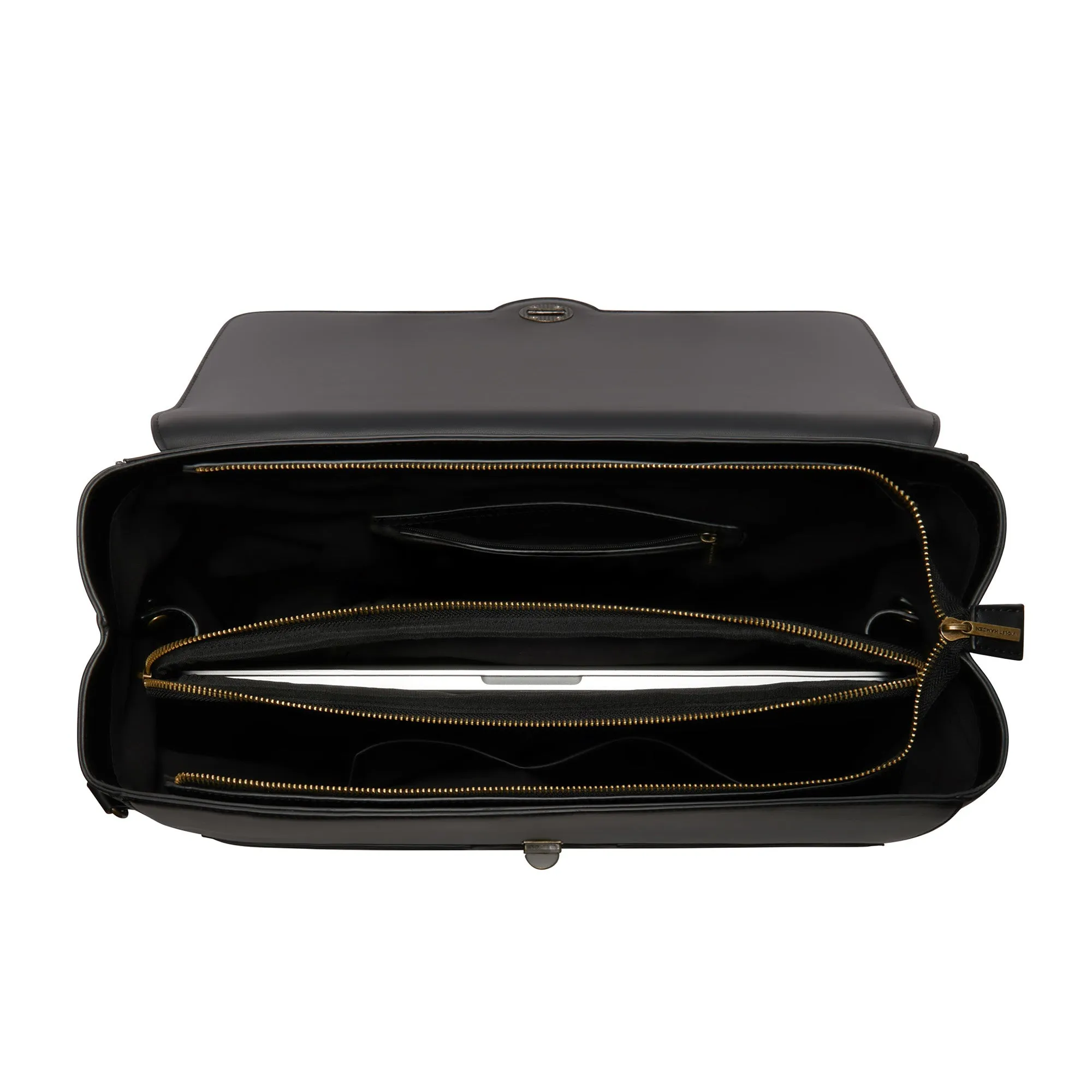Essential Bag black handbag with 16.4 inch laptop compartment