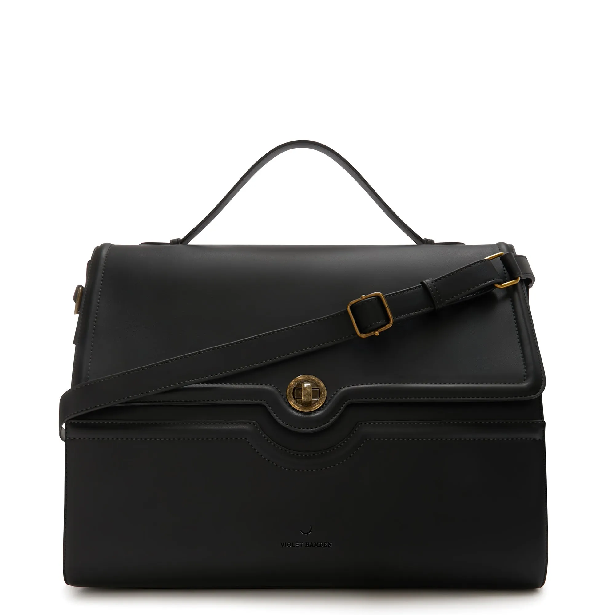 Essential Bag black handbag with 16.4 inch laptop compartment