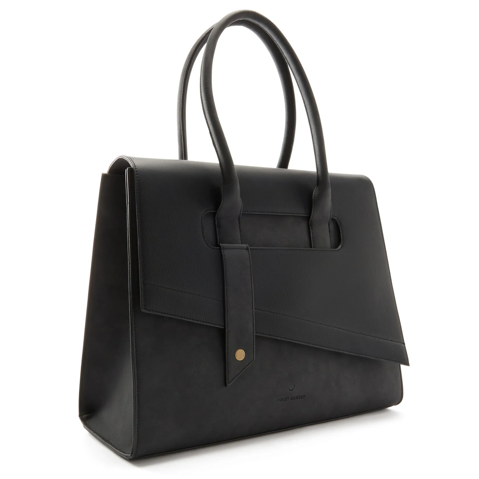 Essential Bag black shoulder bag with 13 inch laptop compartment
