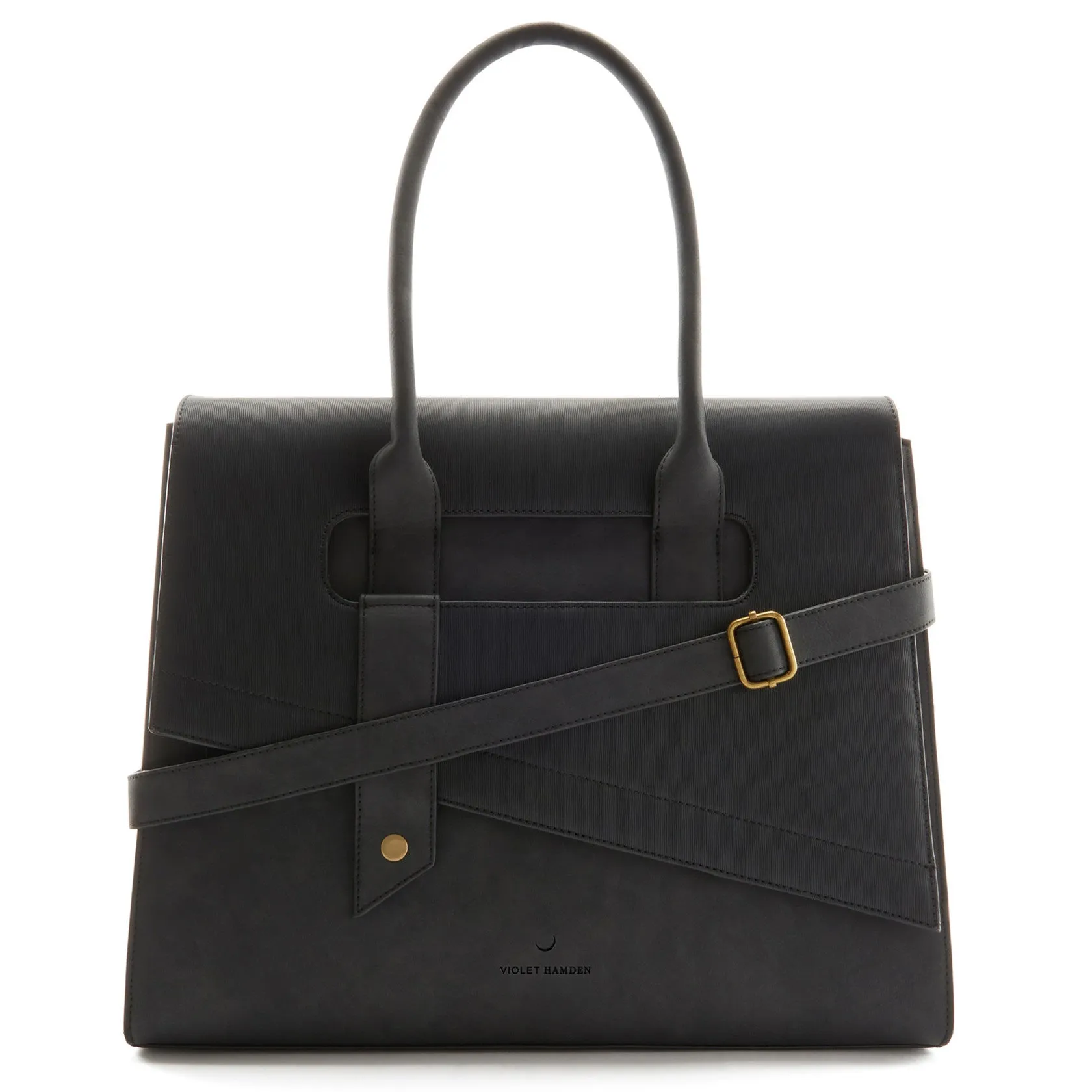 Essential Bag black shoulder bag with 13 inch laptop compartment