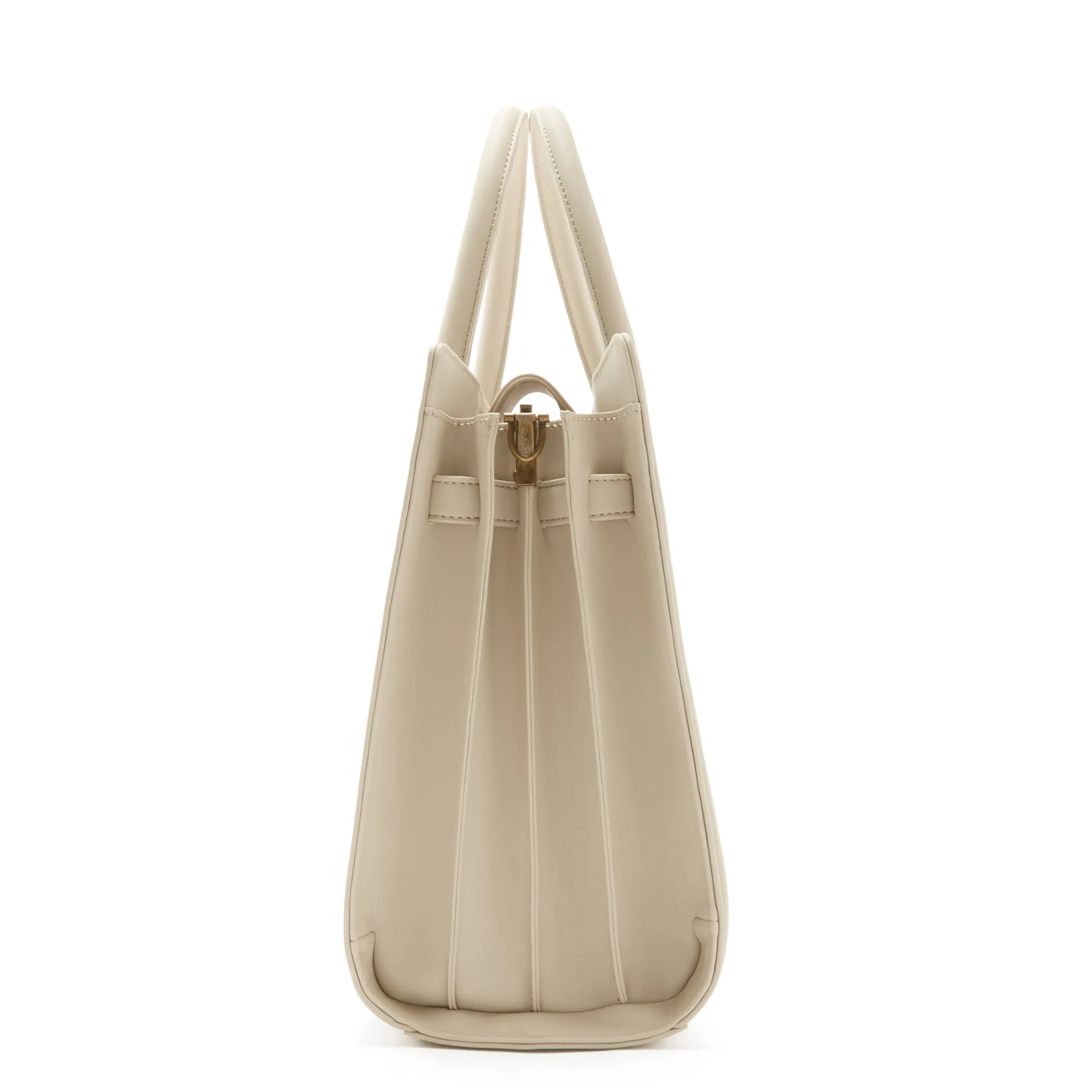 Essential Bag cream shoulder bag with 13 inch laptop compartment