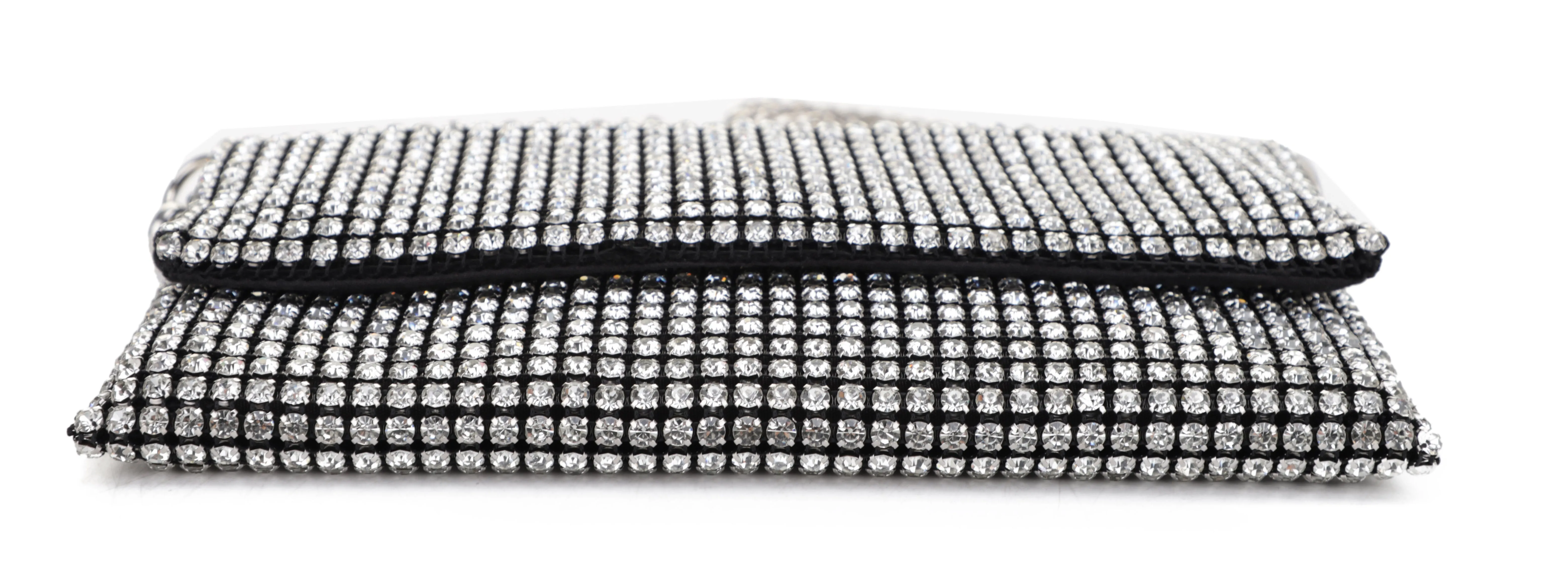EV20550 Stone Embellished Flap Crossbody Bag