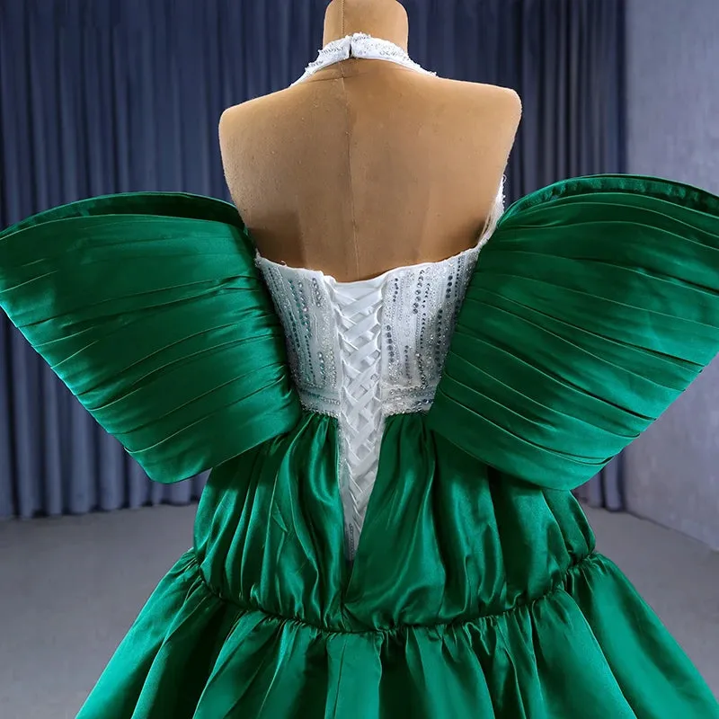Exquisite Off-the-shoulder Prom Dresses Halter Sequins Evening Party Dresses