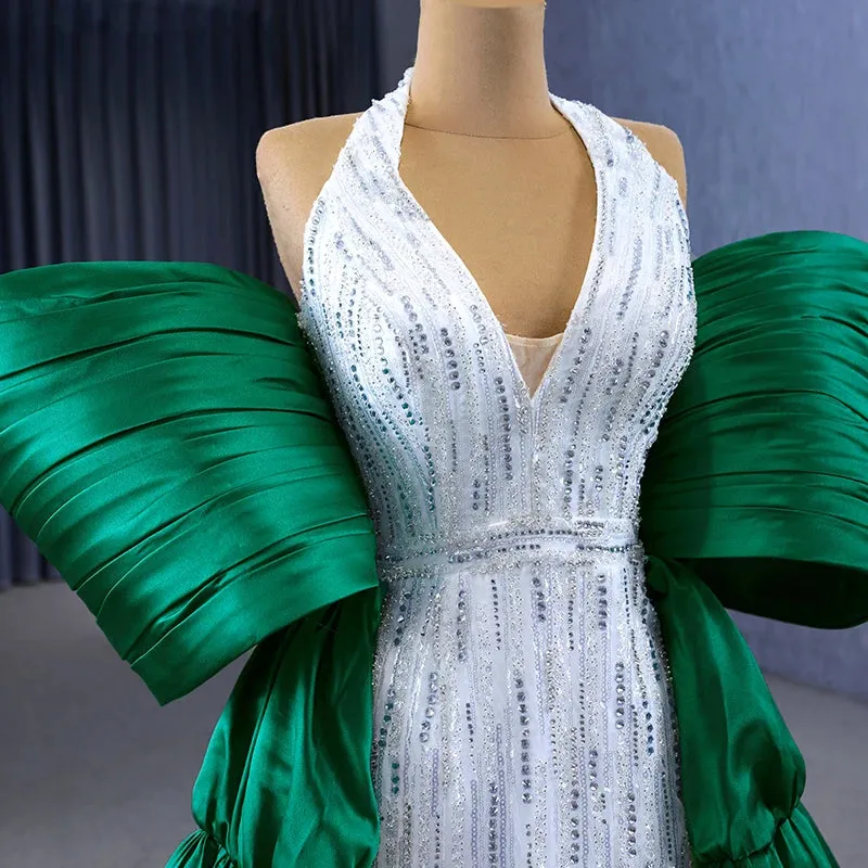 Exquisite Off-the-shoulder Prom Dresses Halter Sequins Evening Party Dresses
