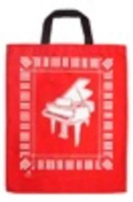 EXTRA LARGE TOTEBAG GRAND PIANO W/KB RED