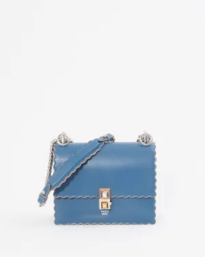 Fendi Blue Leather Kan I Flap Bag