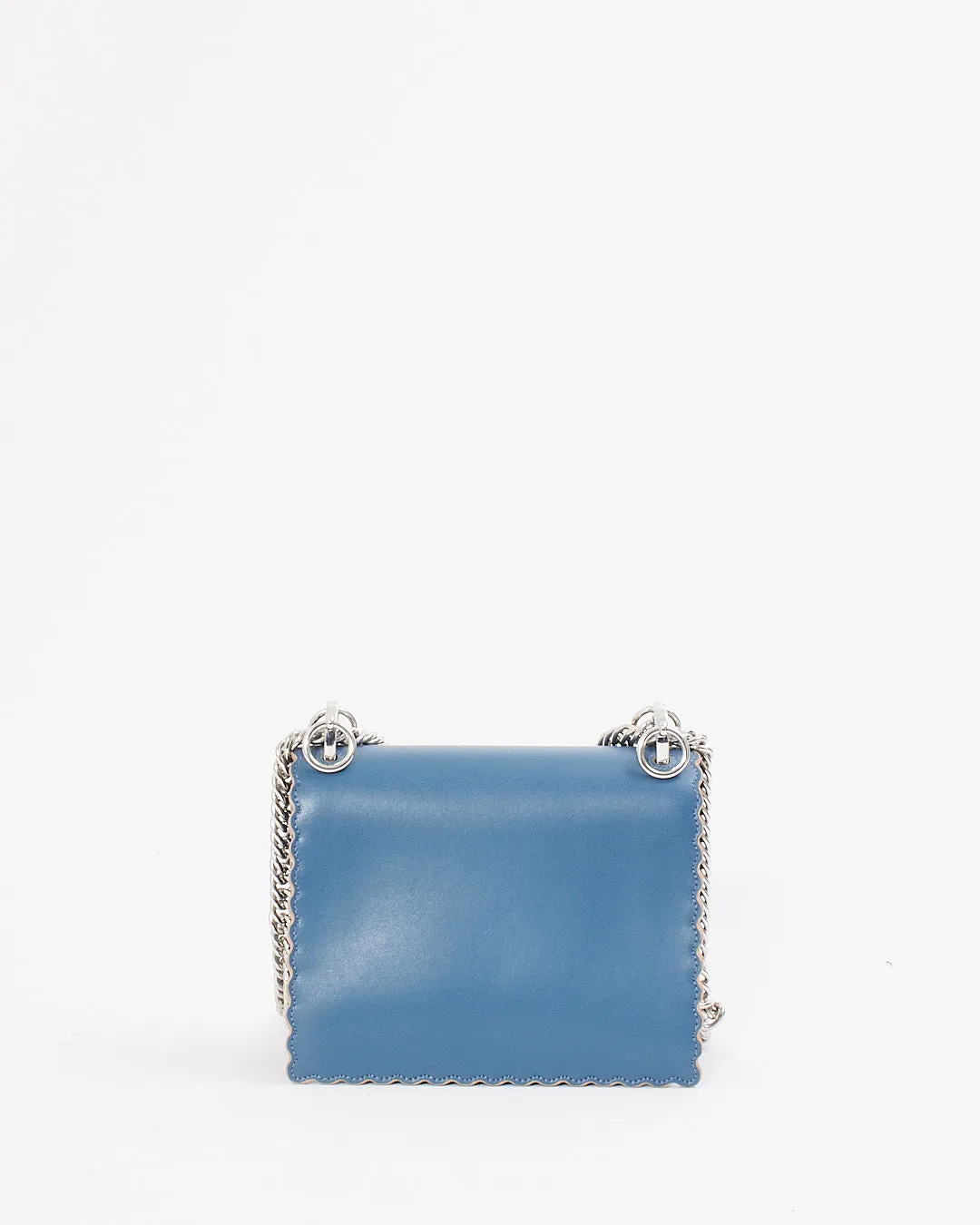 Fendi Blue Leather Kan I Flap Bag