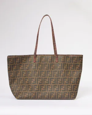Fendi Brown Spalmati Zucca Canvas Tote Bag