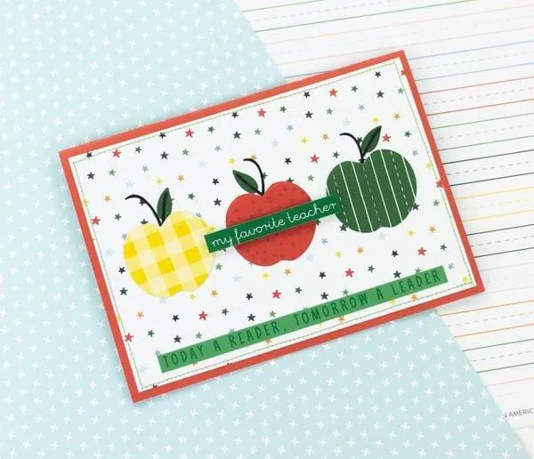 First Day Of School Collection 12 x 12 Scrapbook Sticker Sheet by Echo Park Paper