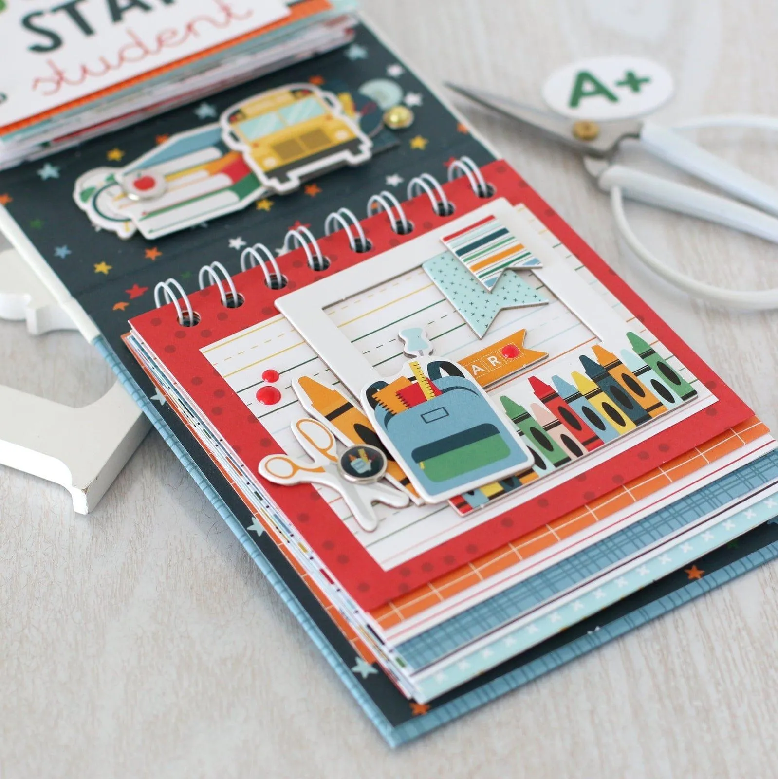 First Day Of School Collection 12 x 12 Scrapbook Sticker Sheet by Echo Park Paper