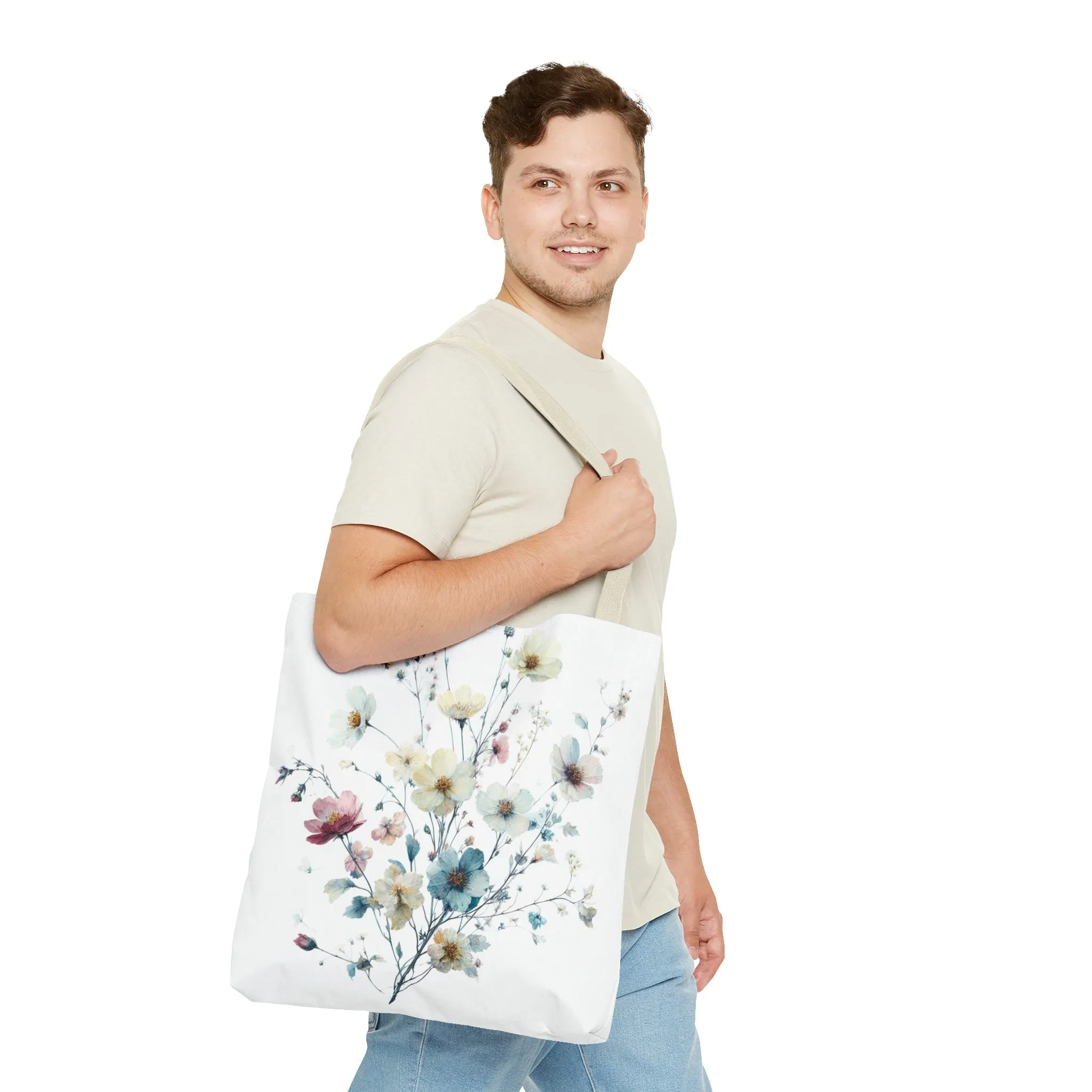 Flower tote bag