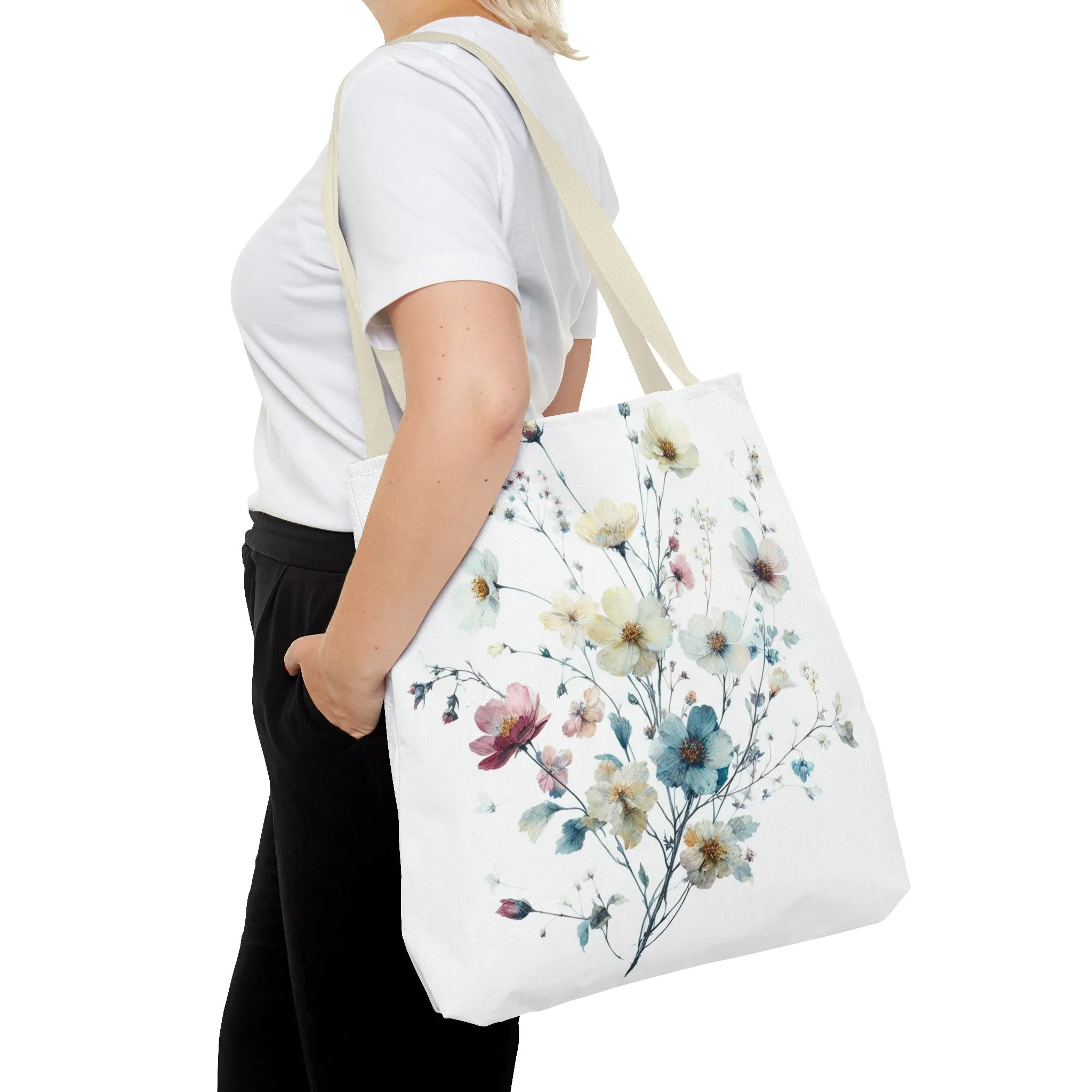 Flower tote bag