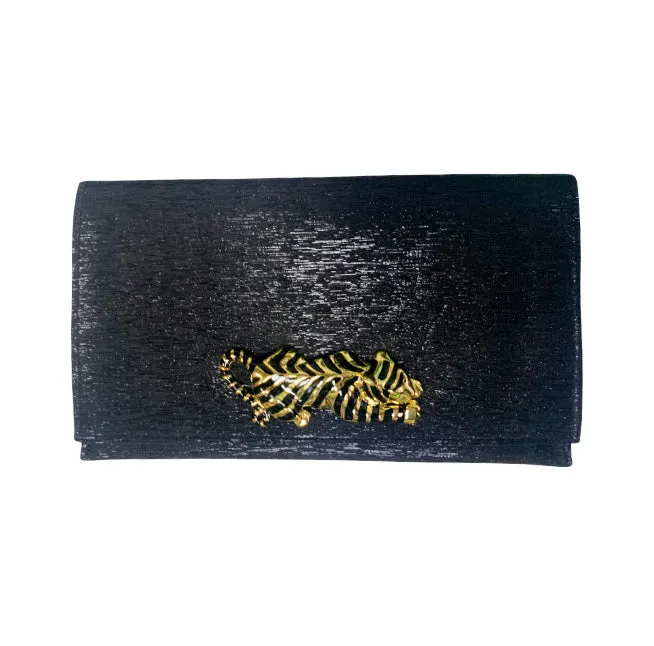 Garland Bags Black Sparkle Clutch