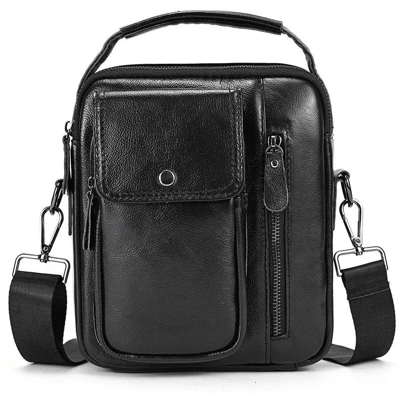 Genuine Leather Men's Shoulder Bag