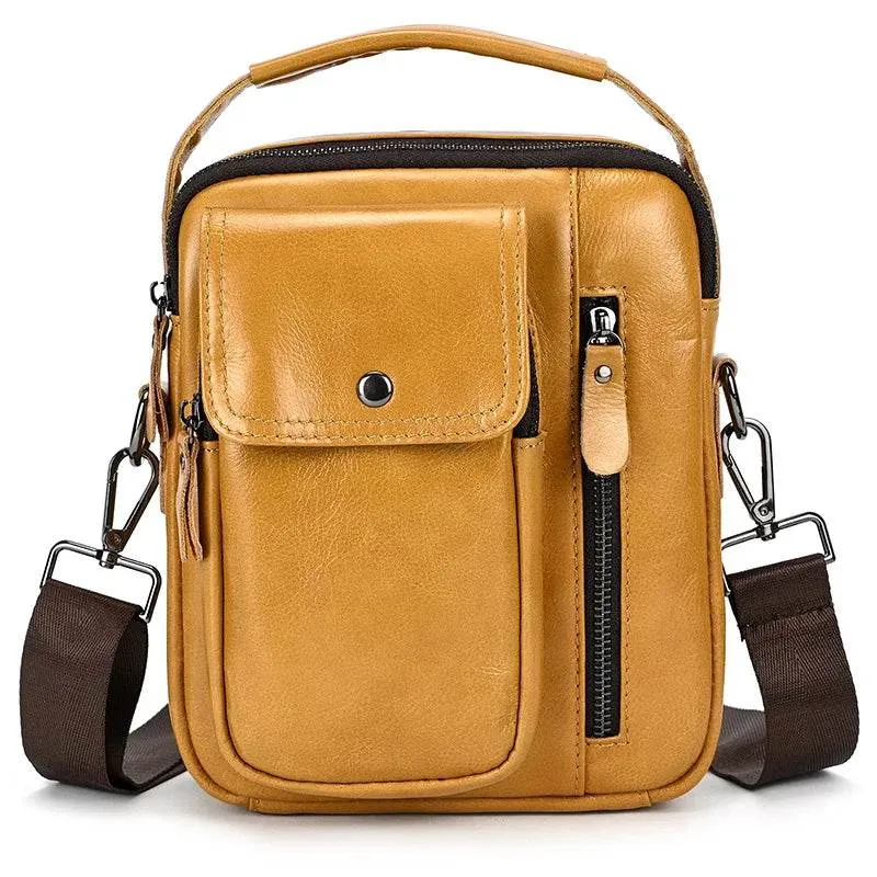 Genuine Leather Men's Shoulder Bag