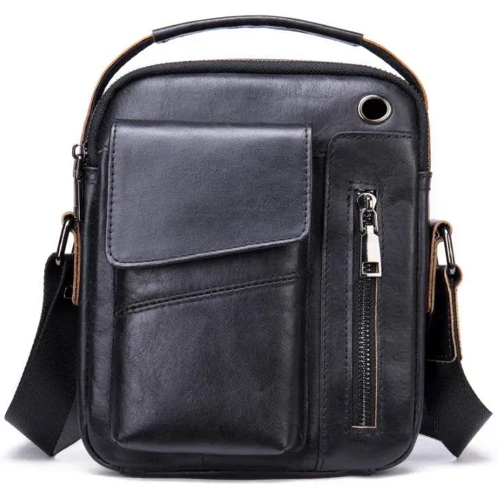 Genuine Leather Men's Shoulder Bag
