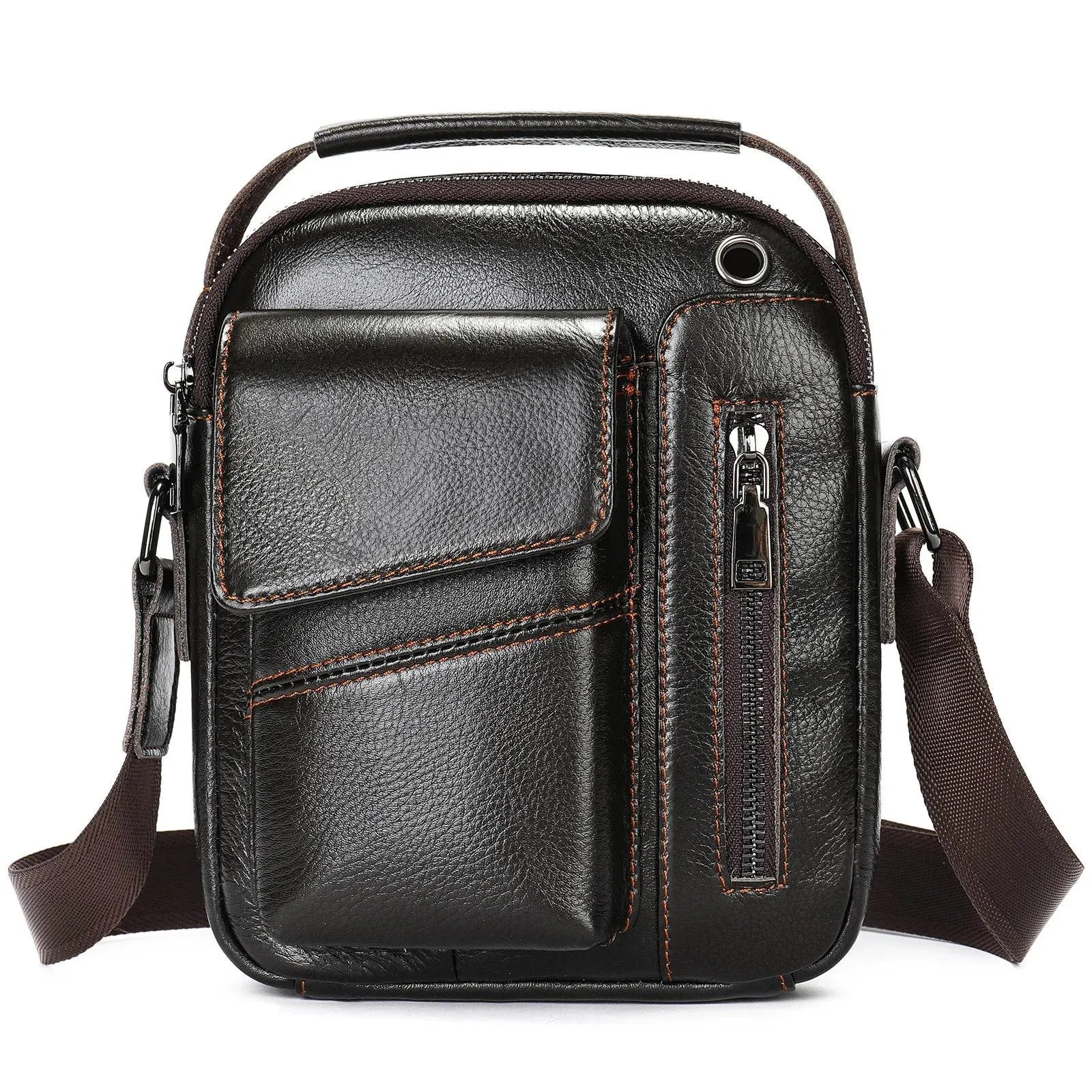 Genuine Leather Men's Shoulder Bag