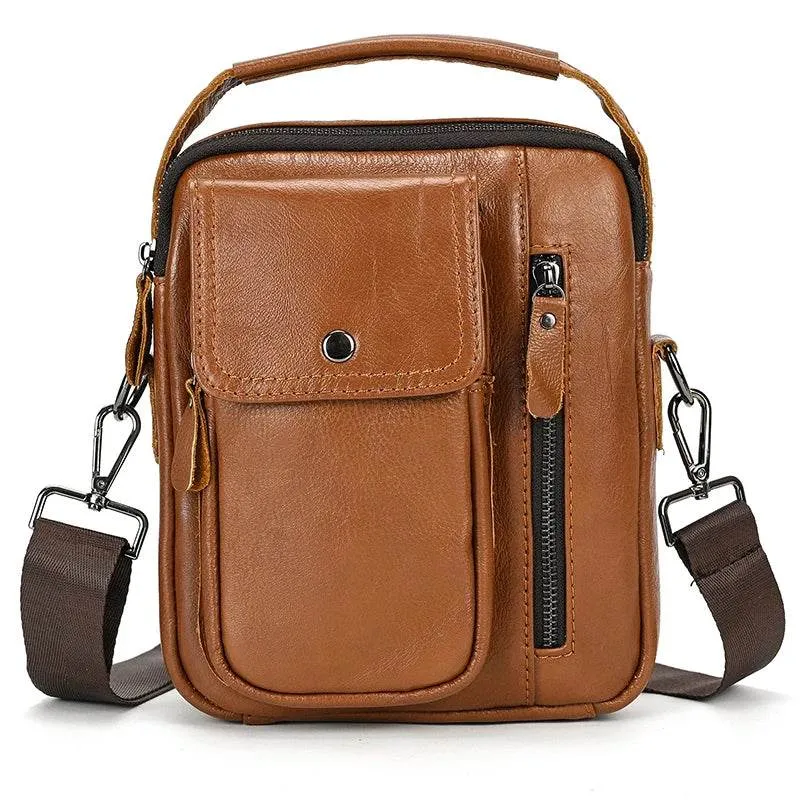 Genuine Leather Men's Shoulder Bag