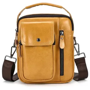 Genuine Leather Men's Shoulder Bag