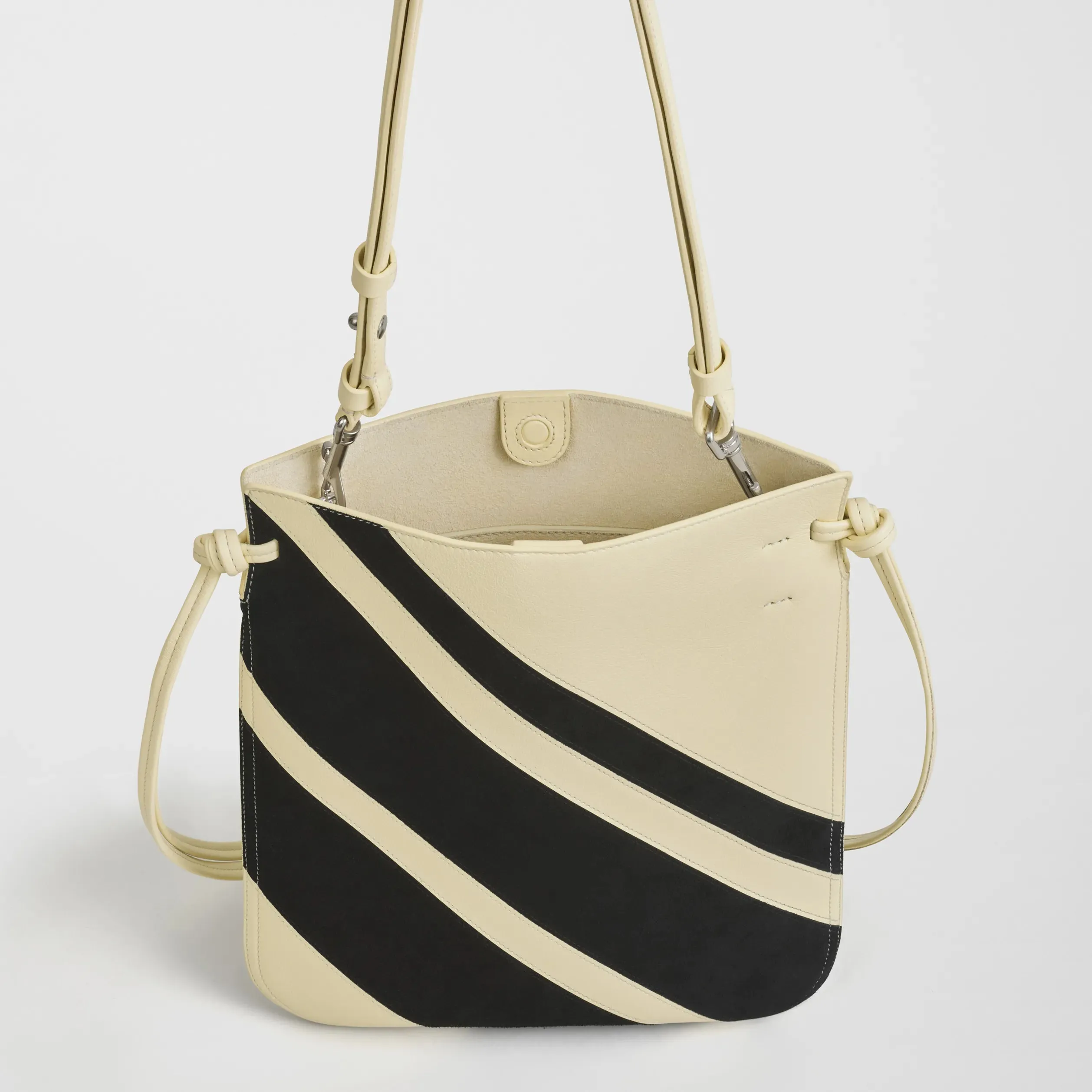 GIG POUCH | black white leather