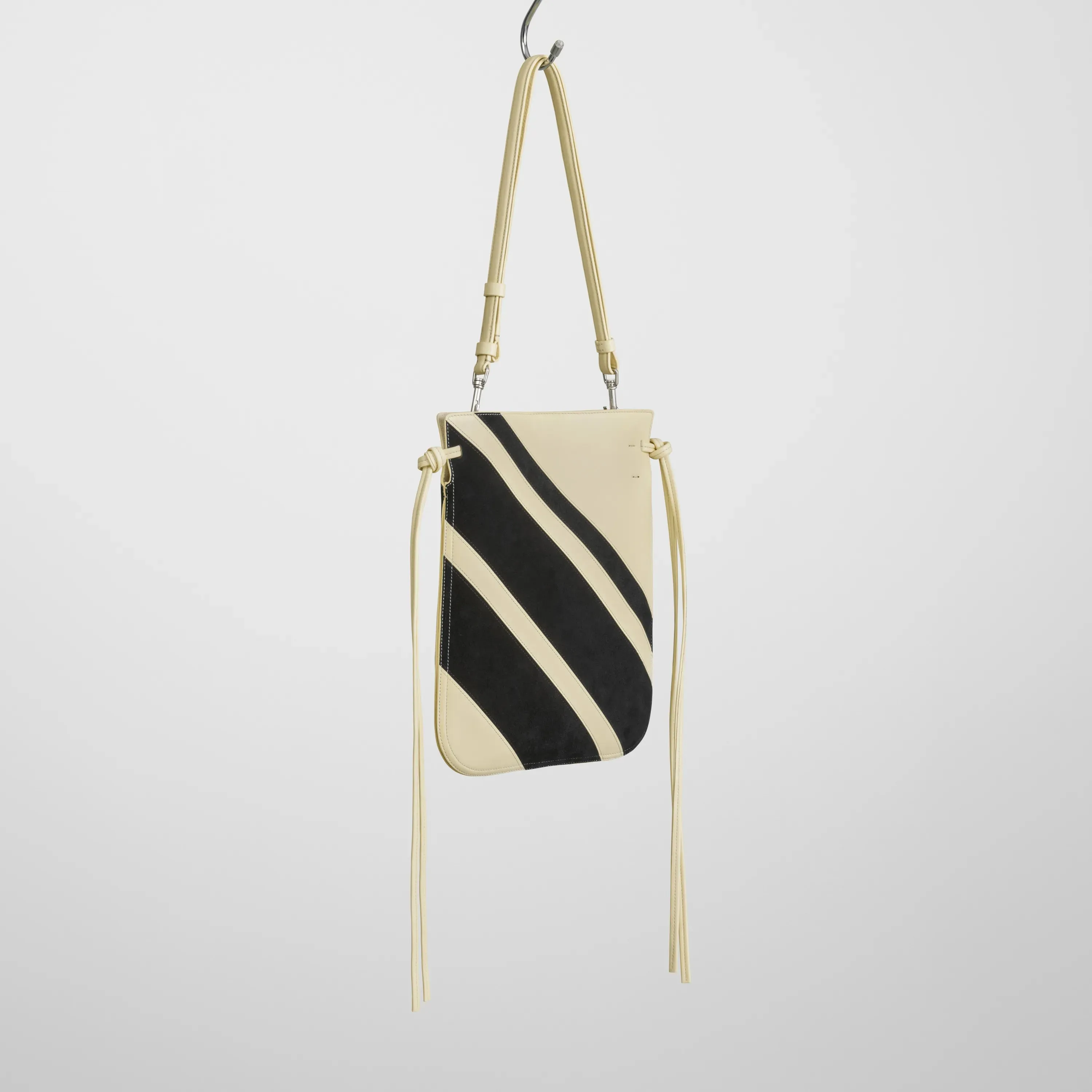 GIG POUCH | black white leather