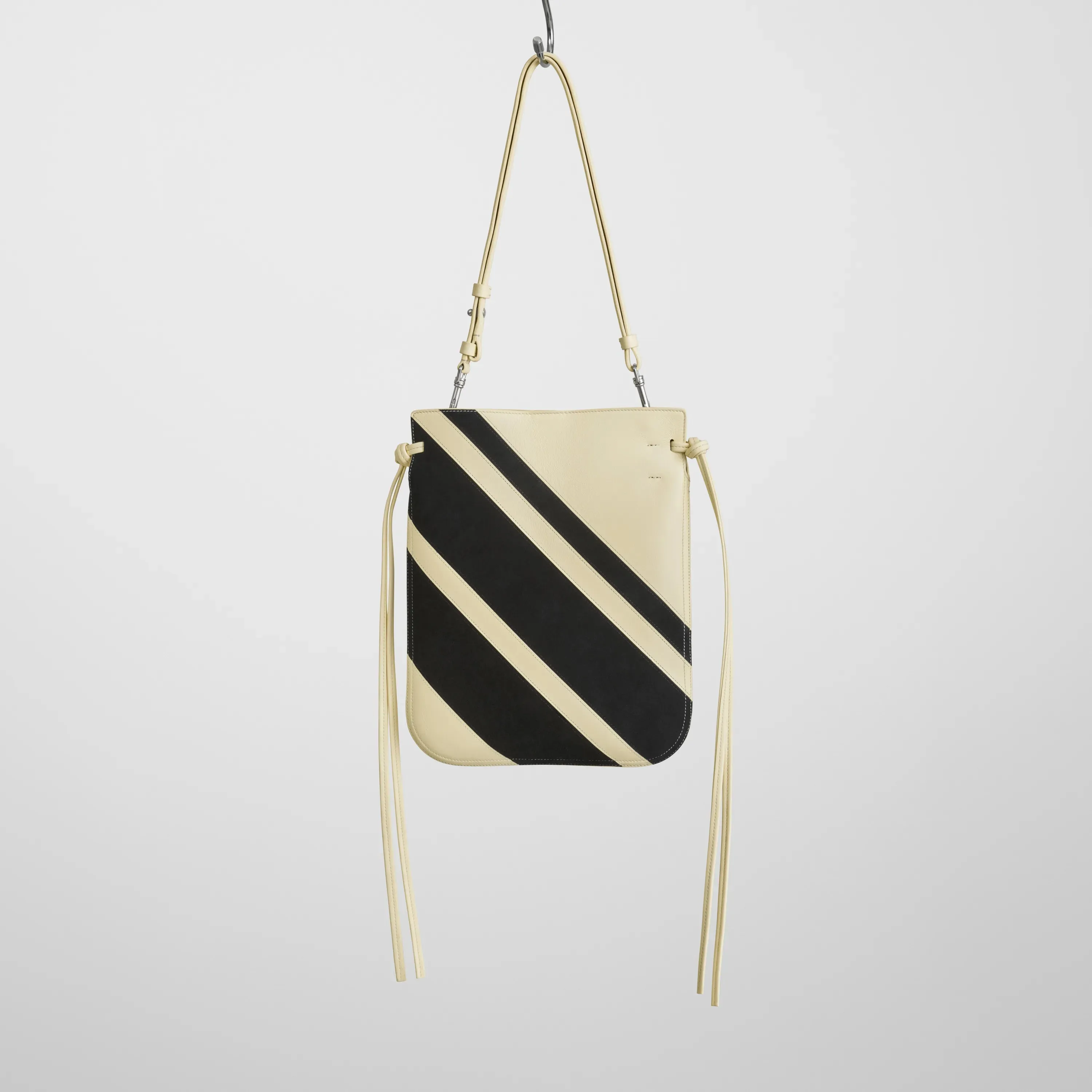 GIG POUCH | black white leather