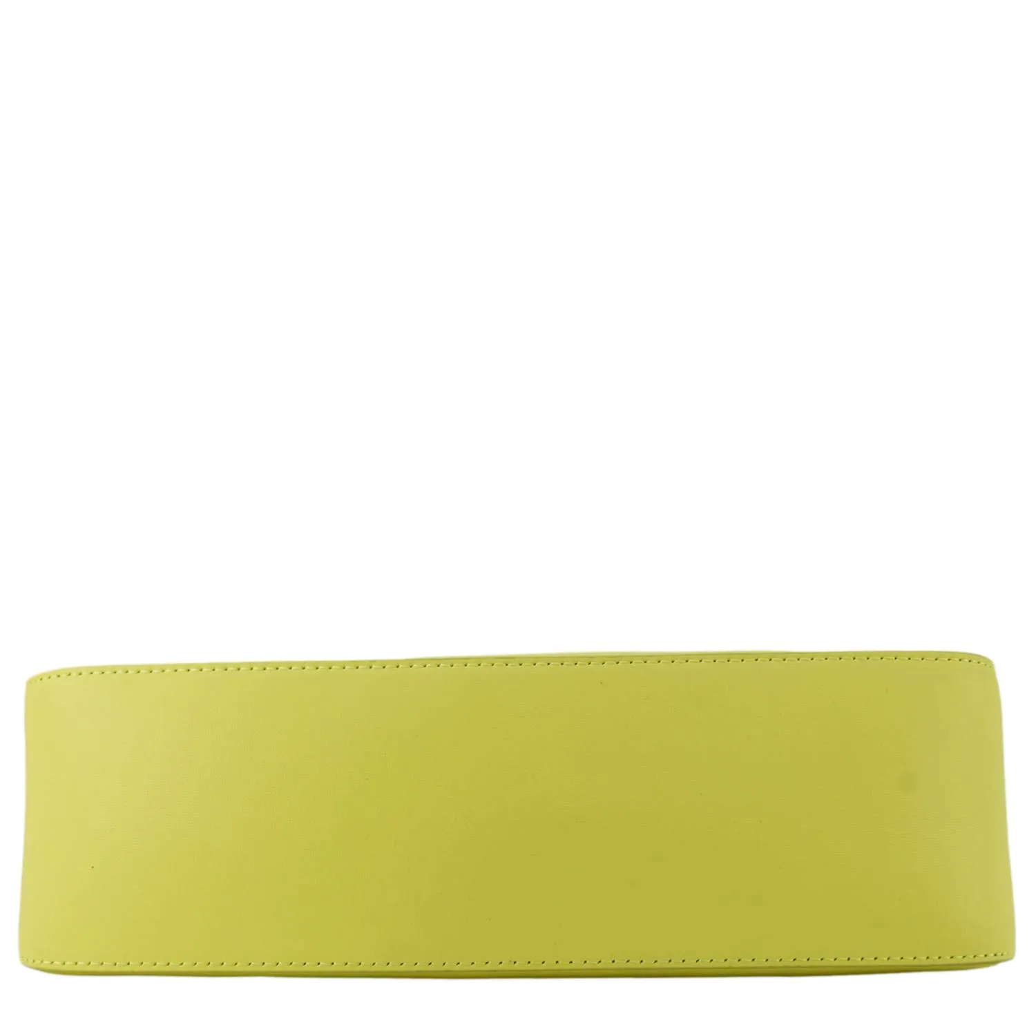GIVENCHY Moon Cut Out Small Leather Hobo Bag Neon Yellow