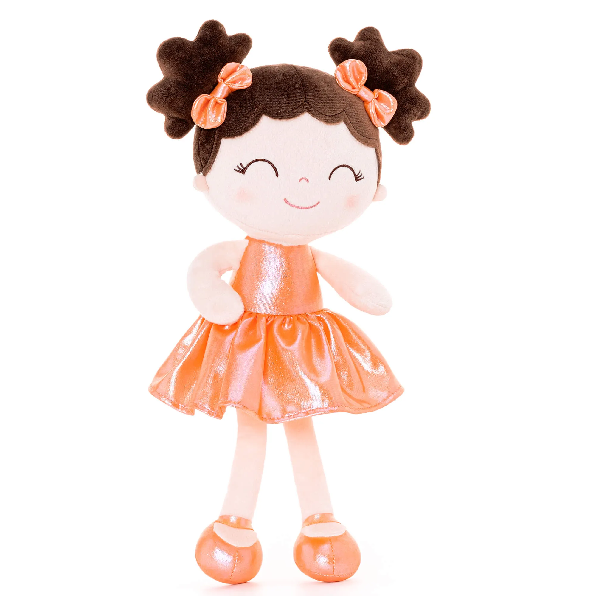 Gloveleya 12-inch Personalized Plush Dolls Curly Haired Iridescent Girls