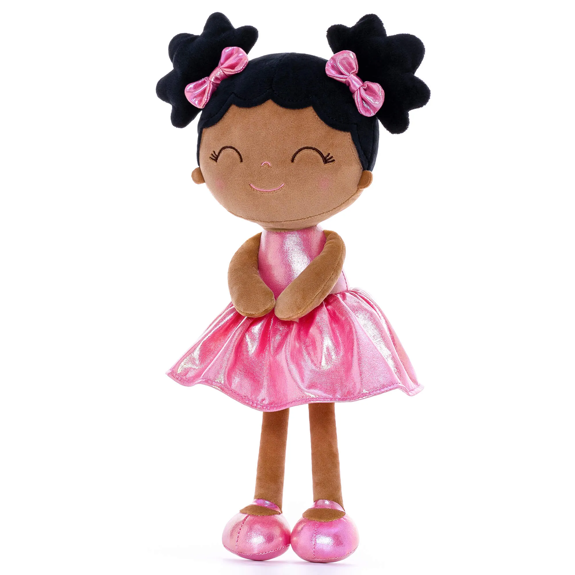 Gloveleya 12-inch Personalized Plush Dolls Curly Haired Iridescent Girls