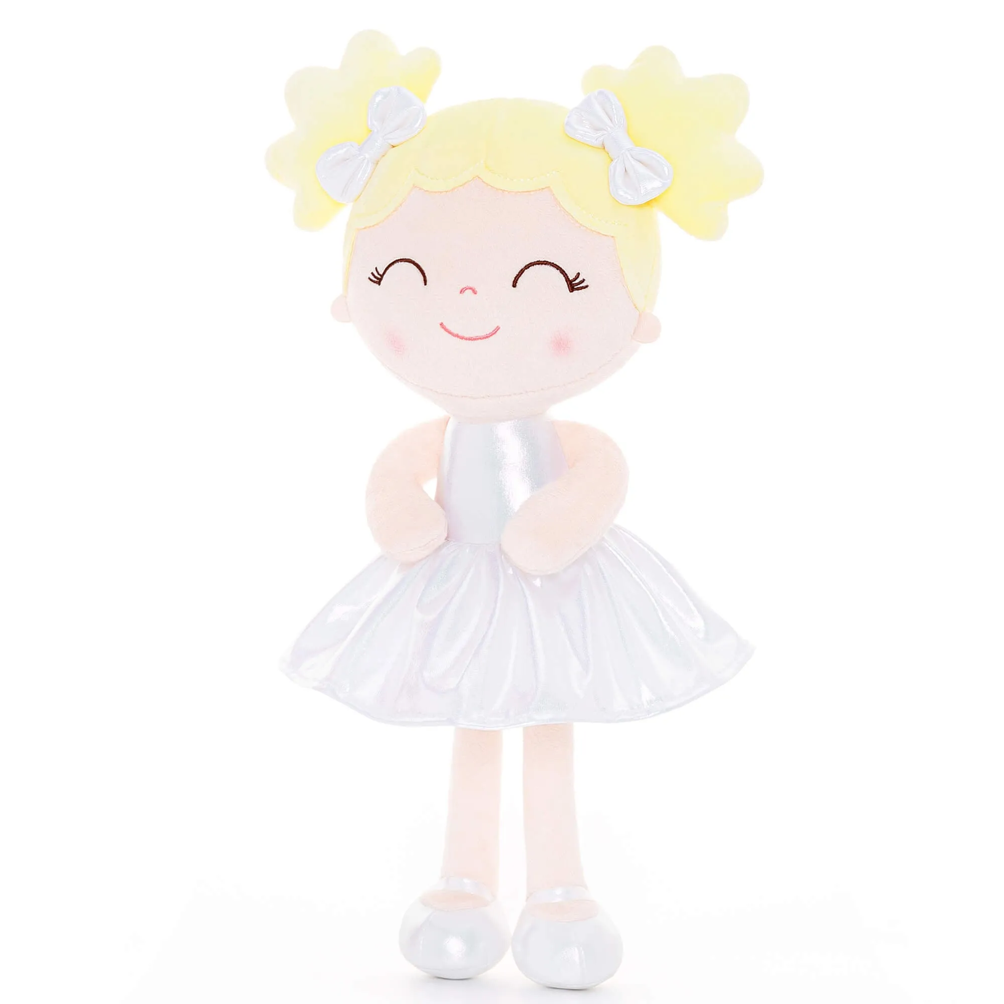 Gloveleya 12-inch Personalized Plush Dolls Curly Haired Iridescent Girls