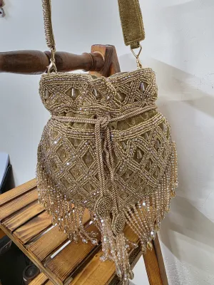 Golden arohi potli bags