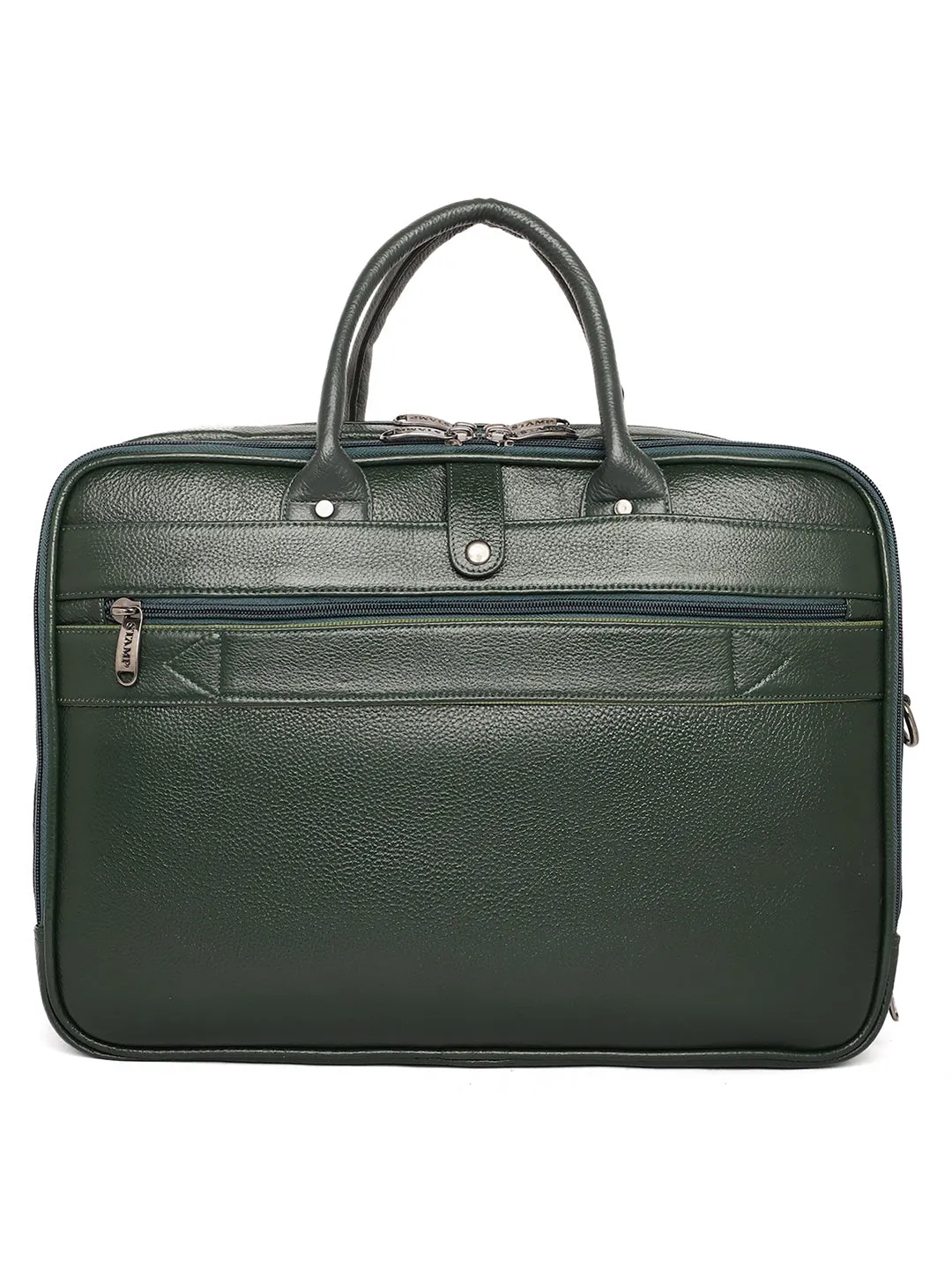 Green Leather Portfolio Office / Laptop Bags ZP12103
