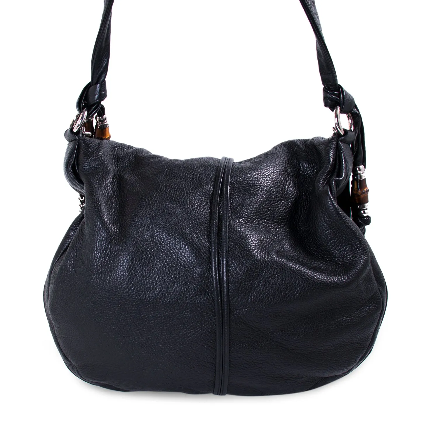 Gucci Bamboo Leather Hobo Bag