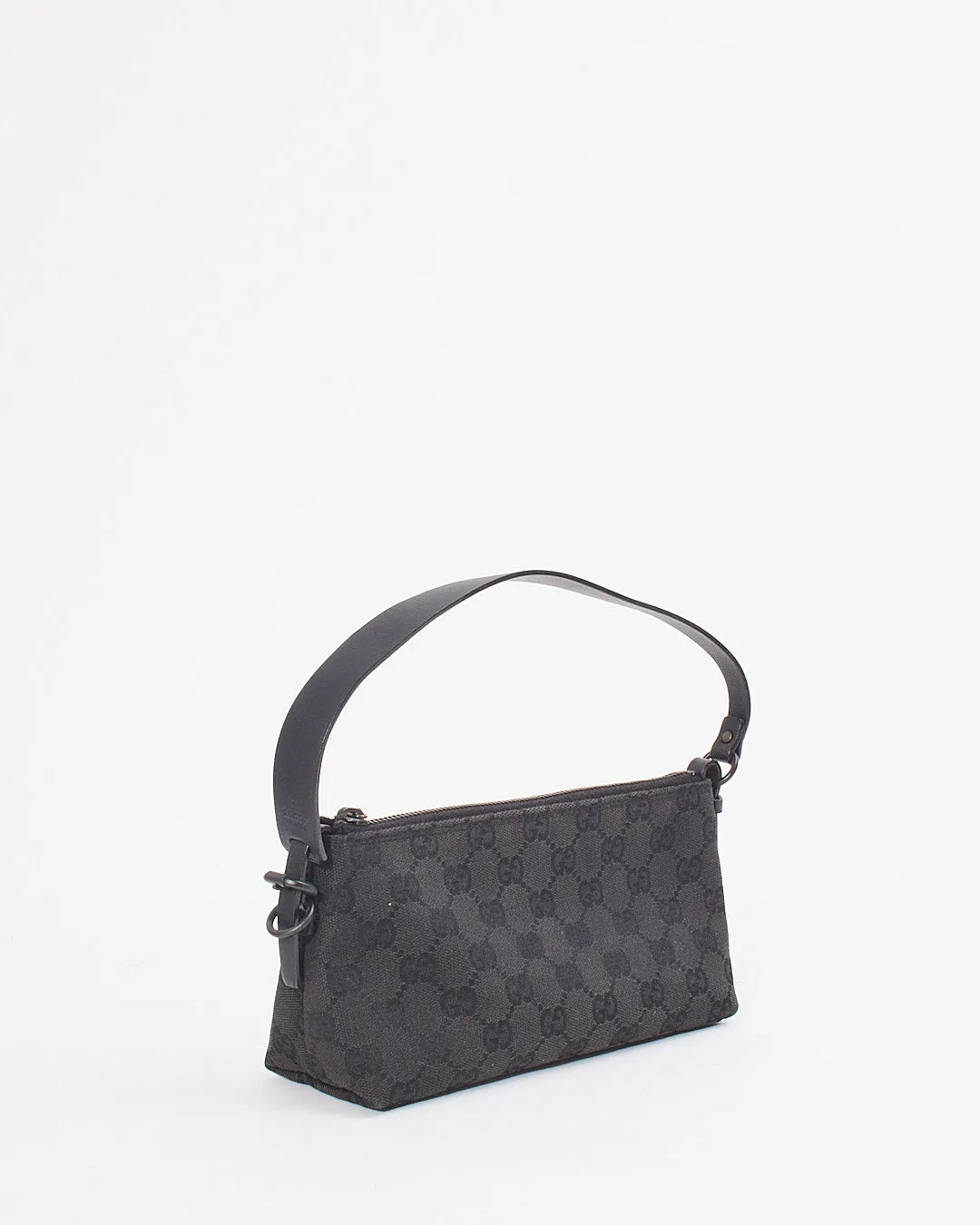 Gucci Black GG Canvas Shoulder Bag
