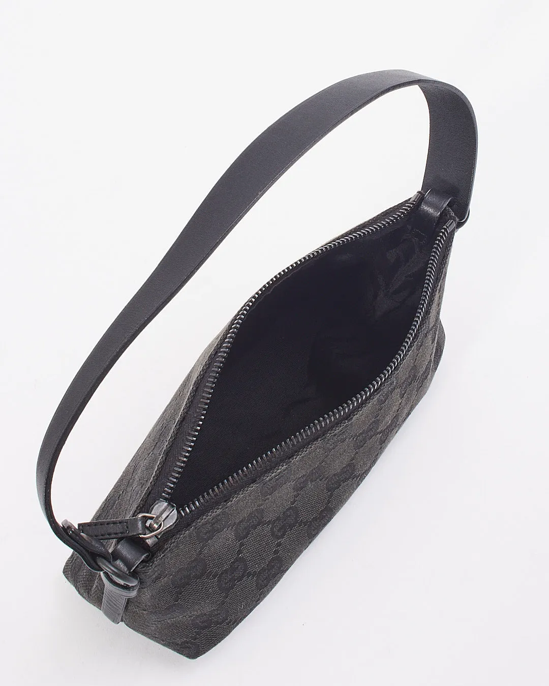 Gucci Black GG Canvas Shoulder Bag