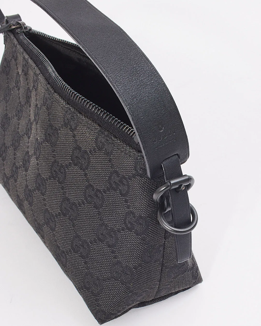 Gucci Black GG Canvas Shoulder Bag