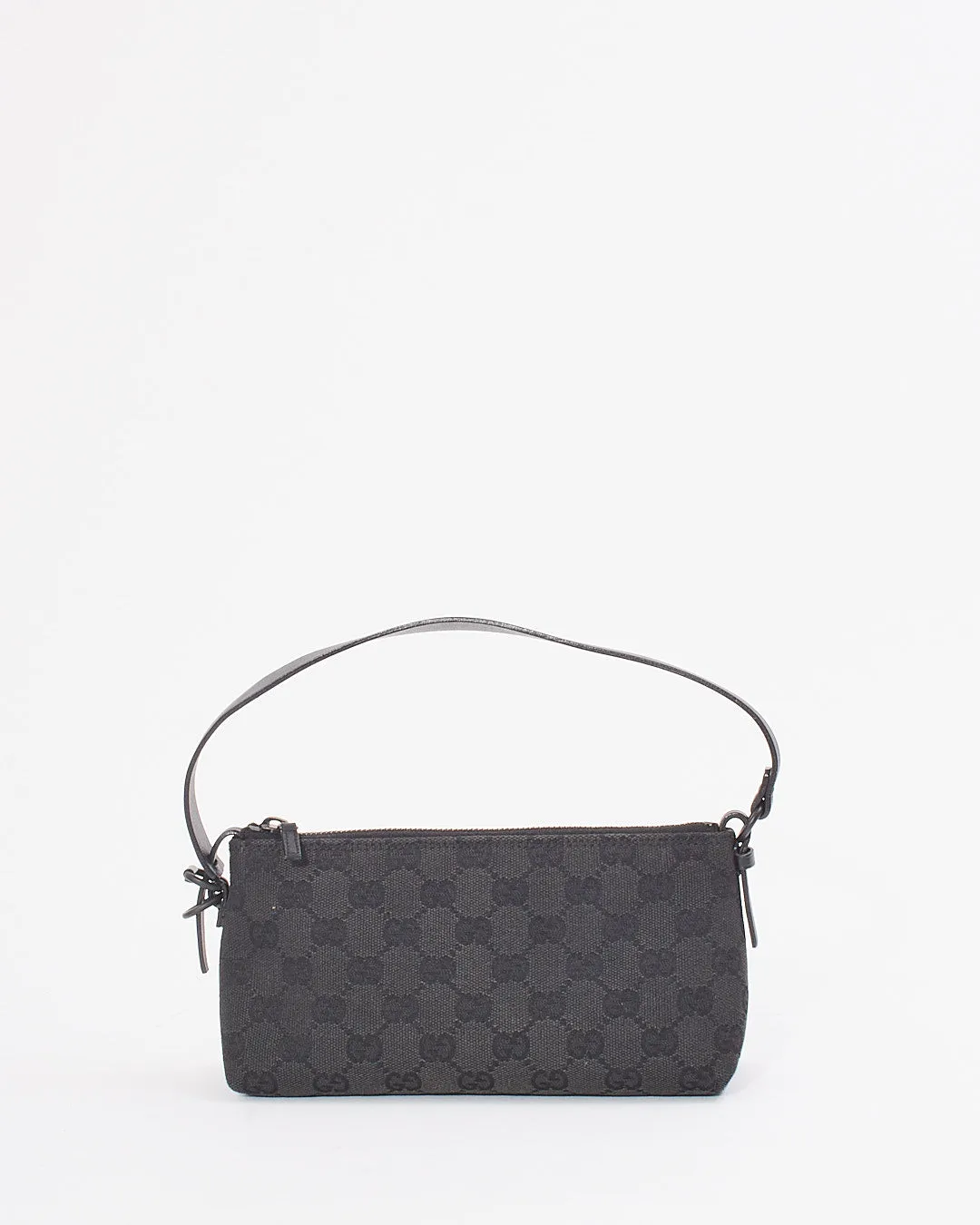 Gucci Black GG Canvas Shoulder Bag